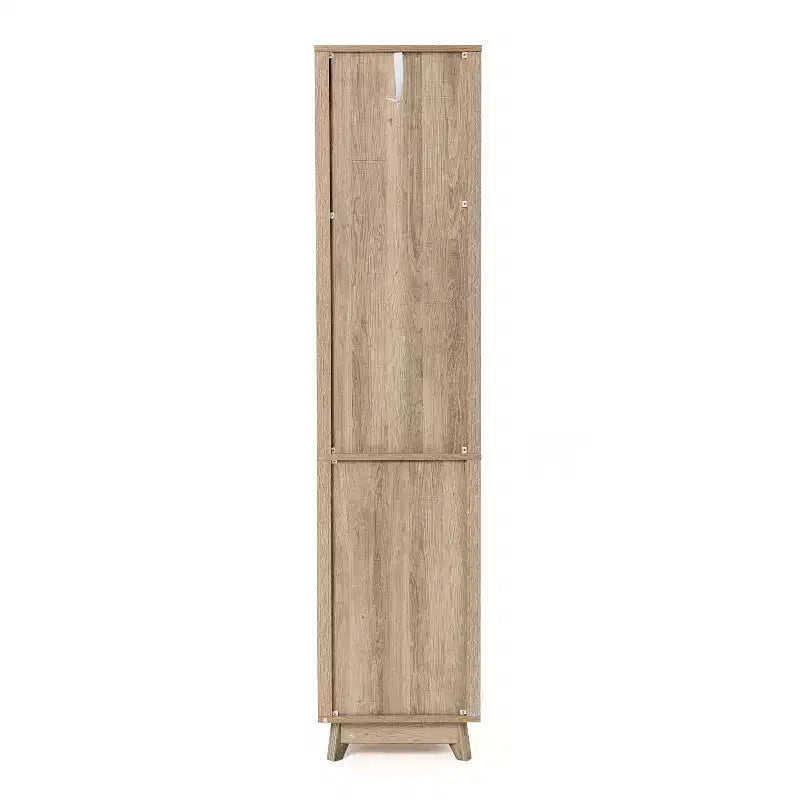 Dalga Desenli Banyo Kulesi Dolabı, 1 Çekmece ve 1 Kapaklı, Doğal Kahverengi